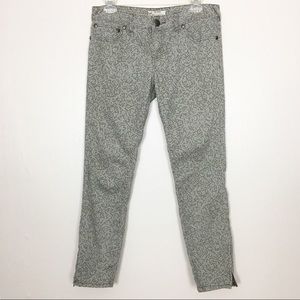 Free People Gray Lace‎ Print Skinny Jeans-27